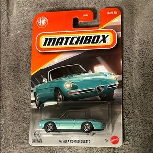 NIP Matchbox '67 Alfa Romeo Duetto Toy Car - Teal
